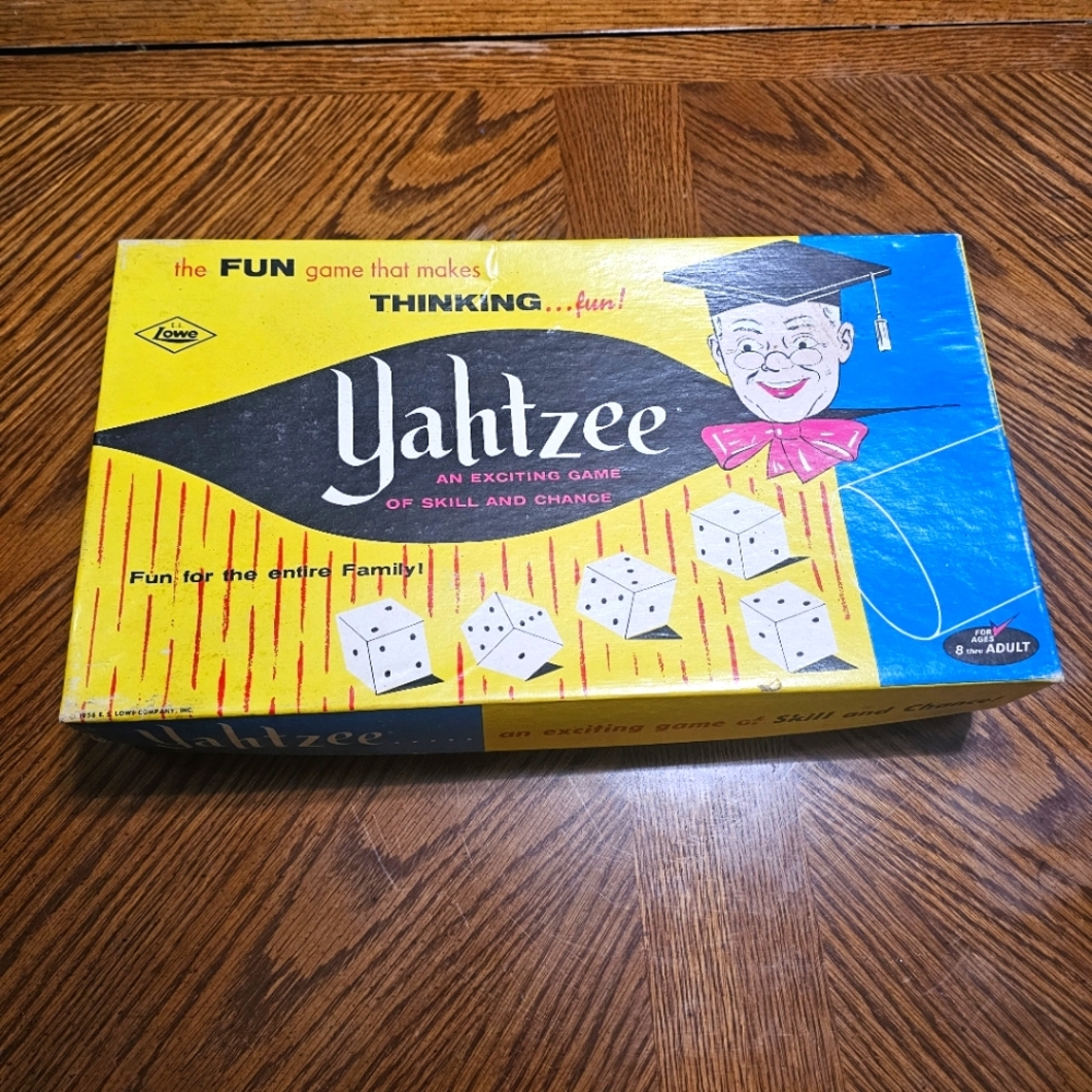 Vintage Yahtzee Game